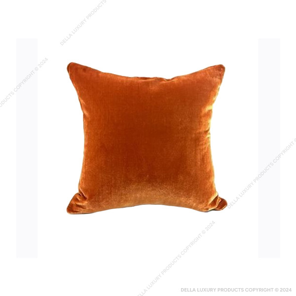 Orange Suede Cushion