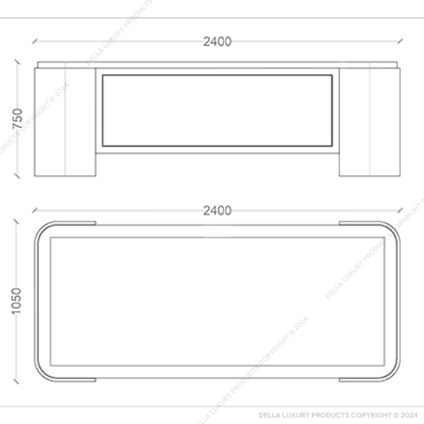 Della Office Furniture Luxury Senior Management Desk Drawing Image Philippe Collection