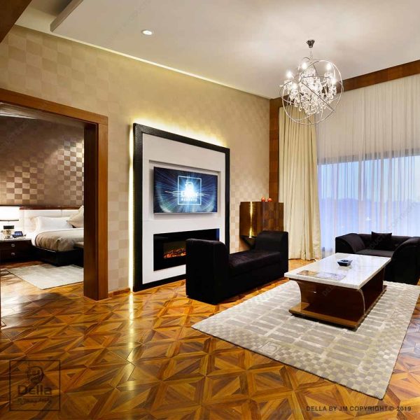 Della Flooring Laminated 12mm Laminated Light Parquet FLOO51