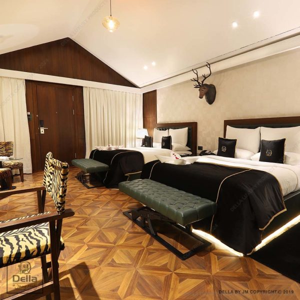 Della Flooring Laminated 12mm Laminated Light Parquet FLOO51