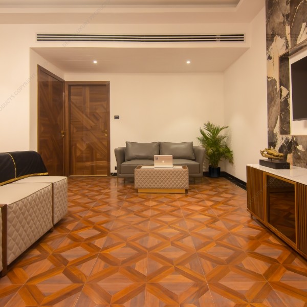 Della Flooring Laminated 12mm Laminated Light Parquet FLOO51