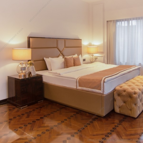 Della Flooring Laminated 12mm Herringbone Gloss Finish Laminate Parquet FLOO532