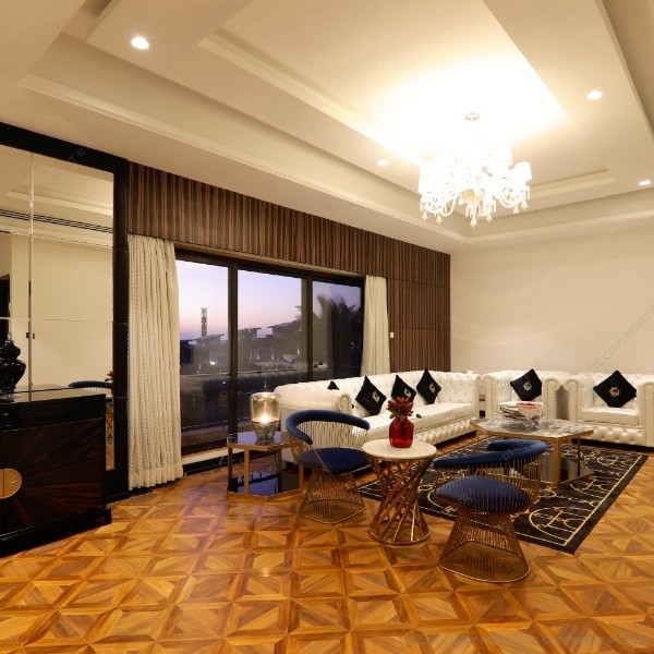 Della Flooring Laminated 12mm Laminated Dark Parquet FLOO56