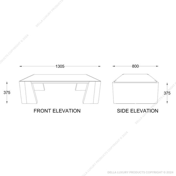 Della Home Furniture Luxury Living Dining & Bar Avan Collection Centre Table Product Image