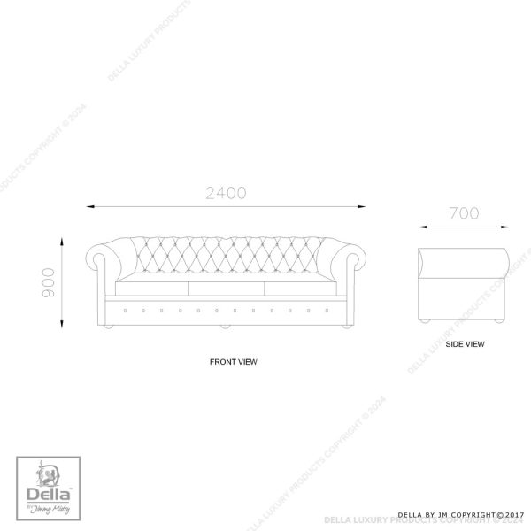 Alba Three-Seater Sofa
