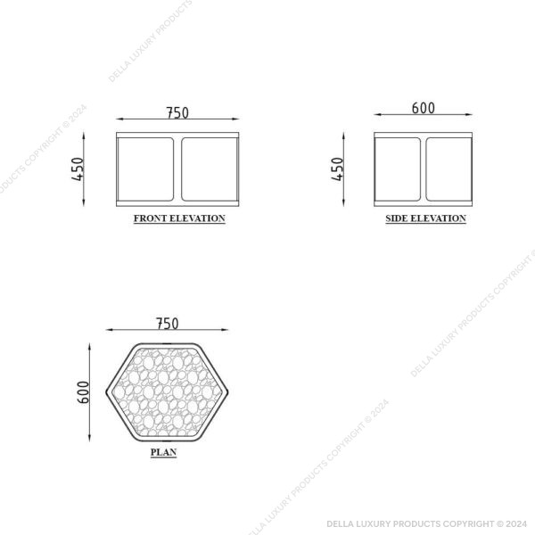 Aerglo Side Table 52891 | Della Luxury Home Furniture