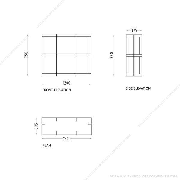 Pahlavi Short Shelving Unit