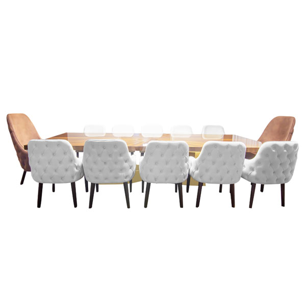 Della Living, Dining & Bar Luxury Asal Collection Dining Table Product Image