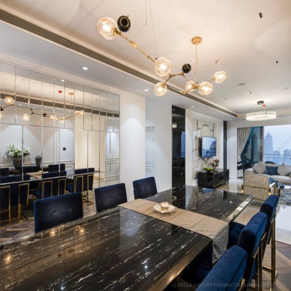 della home furniture luxury living dining and bar nahab collection dining table product image