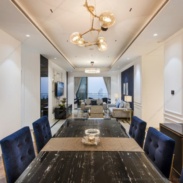 della home furniture luxury living dining and bar nahab collection dining table product image