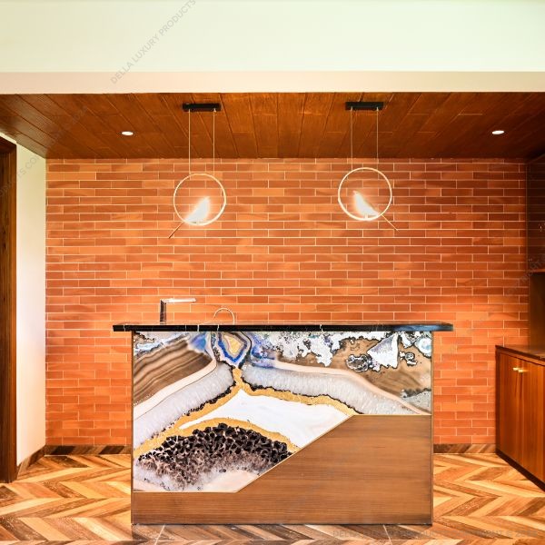 Della Luxury Home Furniture Vespasian Collection Island Bar HOME54922