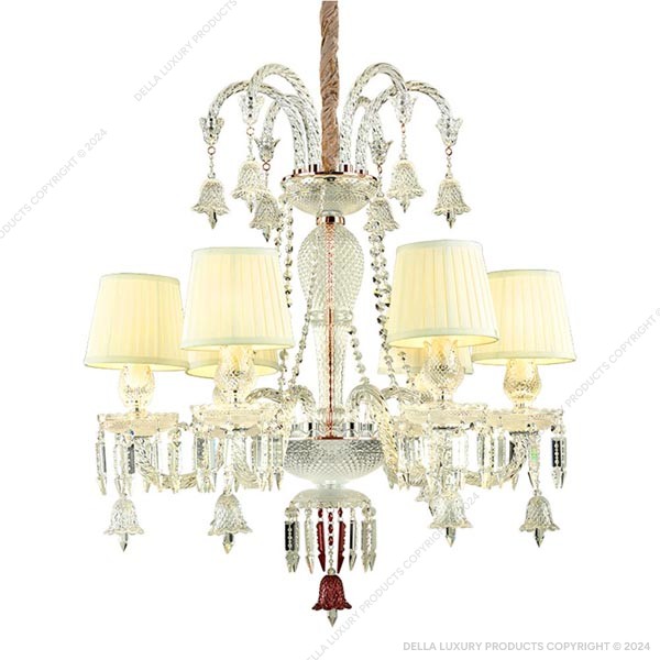 Mozart Cystal Glass Chandelier (6 Lights)