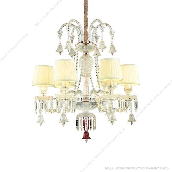 Mozart Crystal Glass Chandelier (6 Lights)