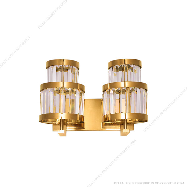 Bizet Diamond-Cut Wall Lamp (2 Lights)