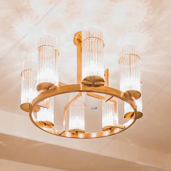 Giovanni Crystal Glass Chandelier (8 Lights)