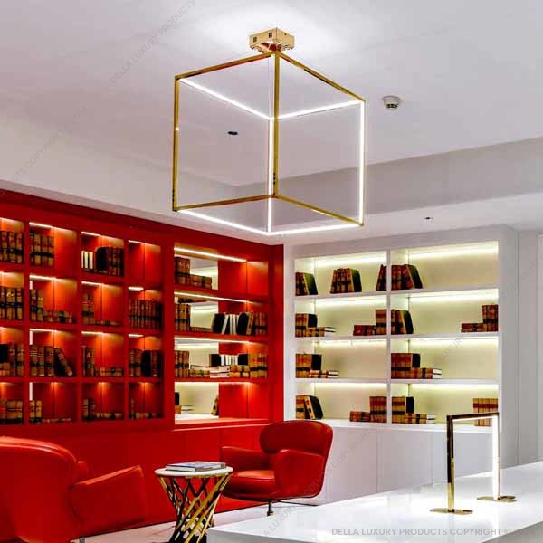 Della Decorative Lights Milstein Collection Cube Chandelier 35″ LIGH2188