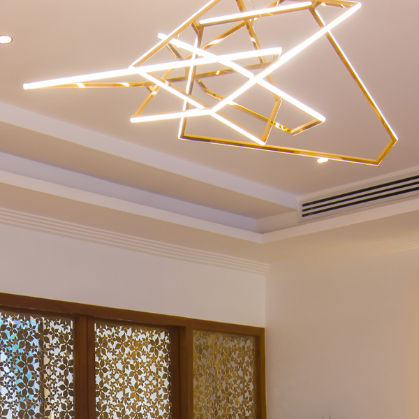 Della Lights Decorative Lights Mansel Collection Mansel Interlocked Rhombus Chandelier LIGH2189