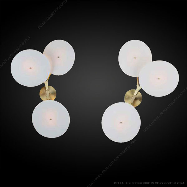 Della Lights Decorative Mulligan Collection Mulligan Disc Wall Lamp (3 Lights) LIGH2204