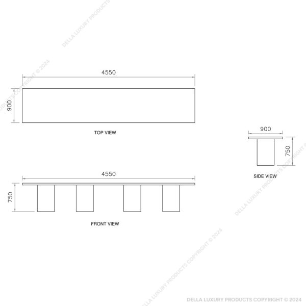 Della office furniture luxury boardroom collection constant collection