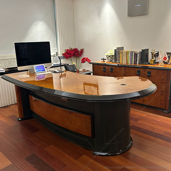 Della Office Furniture Luxury Senior Management Cabin Desk Faustin Collection Thumbnail Image