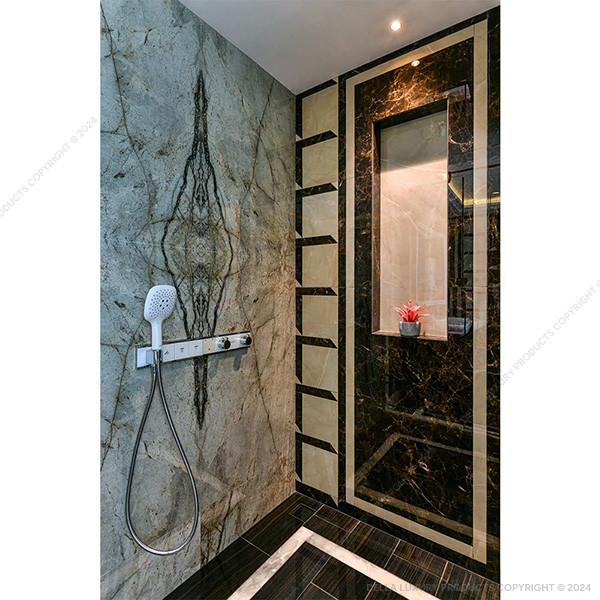 Della Luxury Marble Tile TEMPTATION BROWN BOOKMATCH TILE52026
