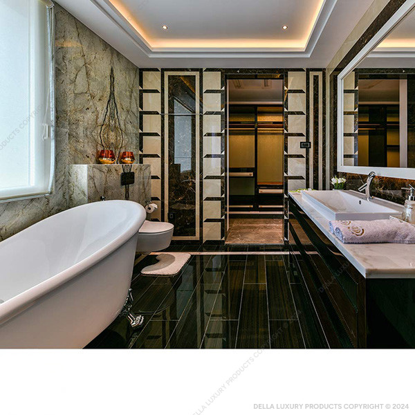 Della Luxury Marble Tile TEMPTATION BROWN BOOKMATCH TILE52026