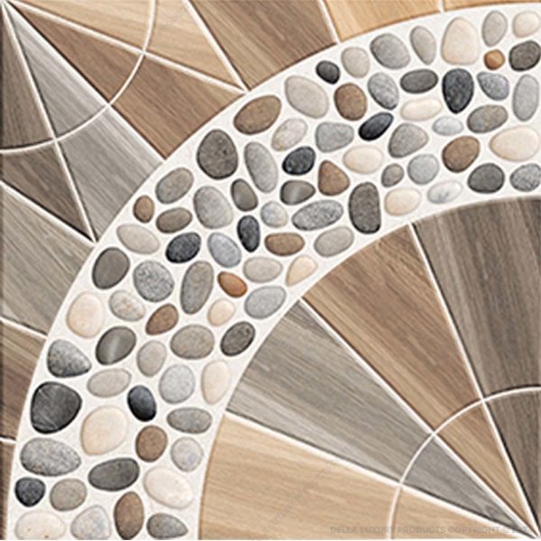 Outdoor Pavement Wood & Pebble