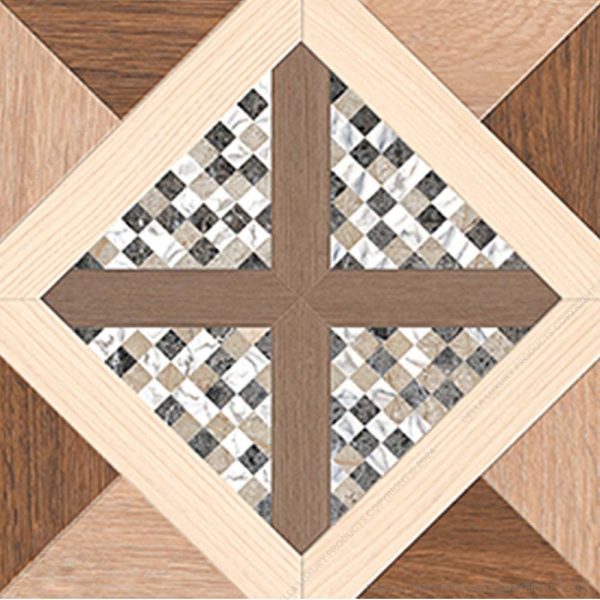 Square Pebble Wooden-Dark
