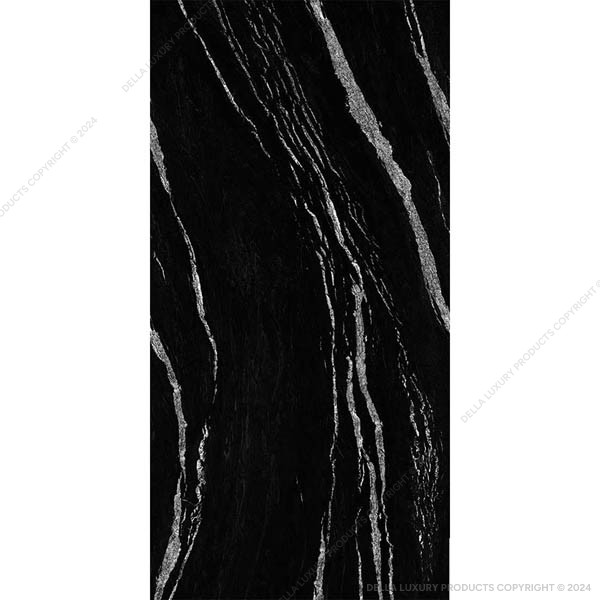 Della Tiles Marble Look Large Format Black Fusion Collection TILE52172
