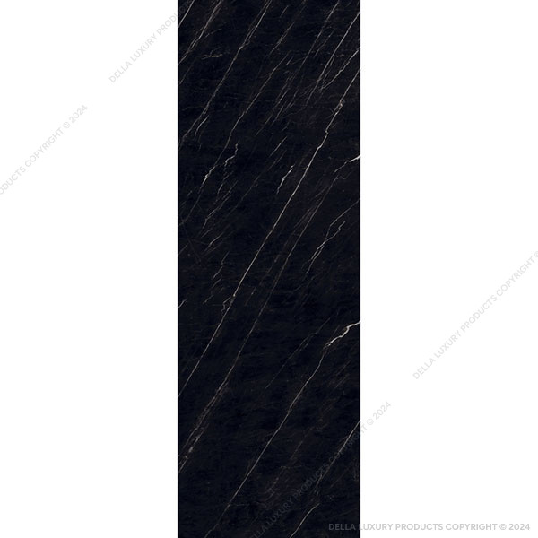 Della Luxury Tiles Marble Look Nero Marquina Collection Nero Vitrified Tile TILE52248