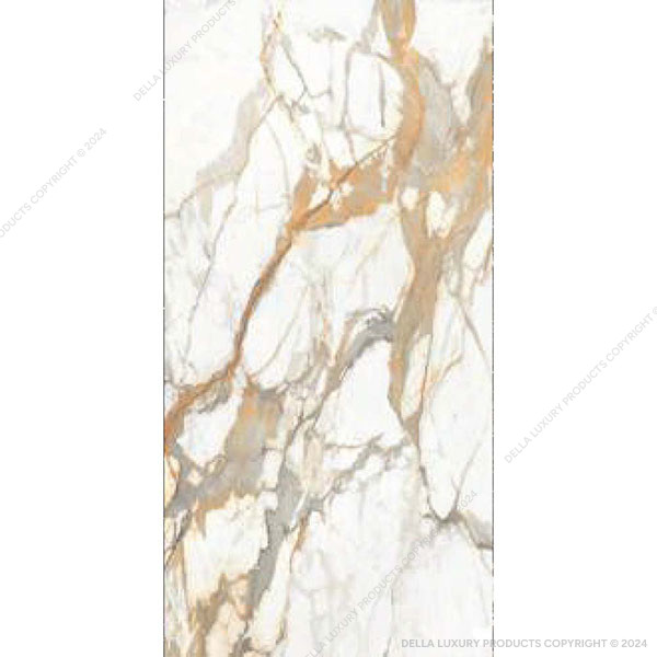 Della Tiles Marble Look Large Format Summer White Collection TILE5M2400