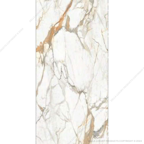 Della Tiles Marble Look Large Format Summer White Collection TILE5M2400