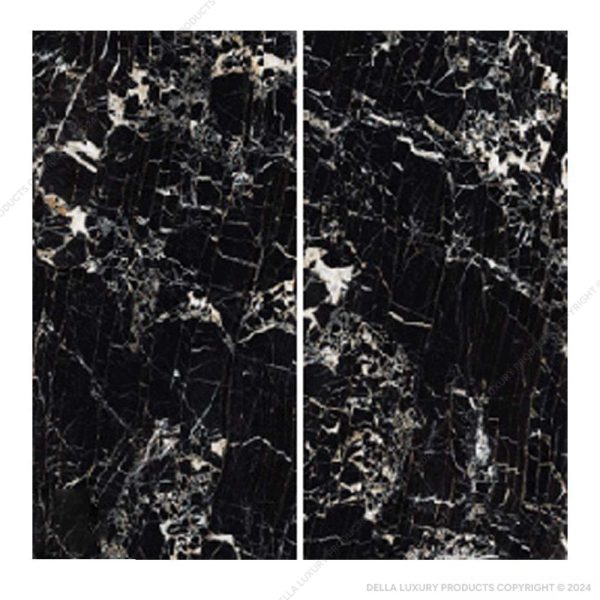 Della Luxury Tiles Marble Look Black Fusion Collection Black Fusion TILE5M2508