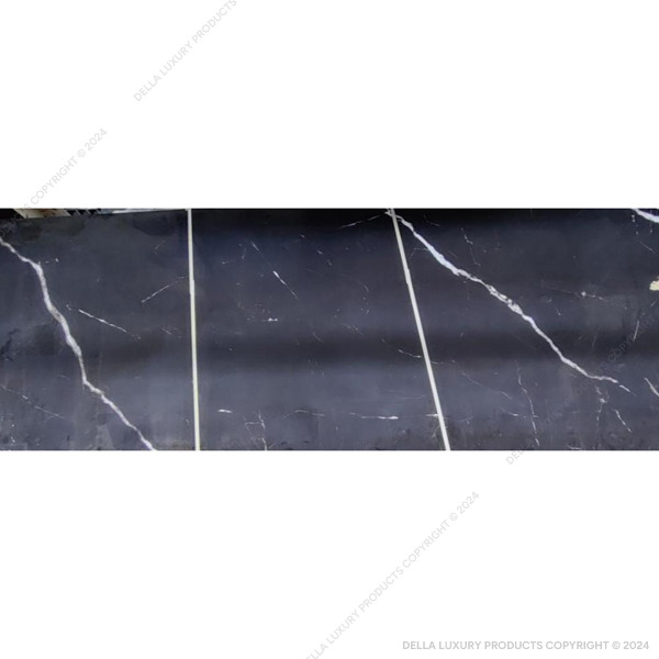 Della Tiles Marble Look Large Format Nero Marquina Collection TILE5M2536
