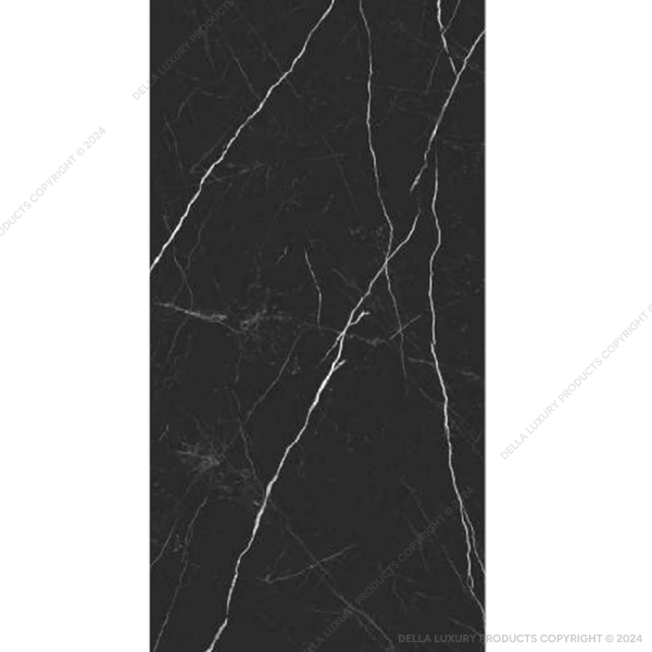 Della Tiles Marble Look Large Format Nero Marquina Collection TILE5M2566