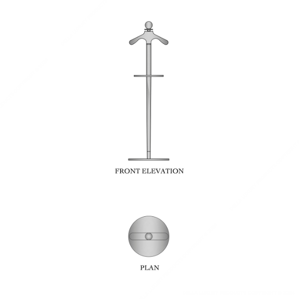 Della Office Furniture Boran Collection Coat Hanger
