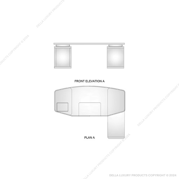 Della LuxurY Furniture Kgosi Management Cabin Desk