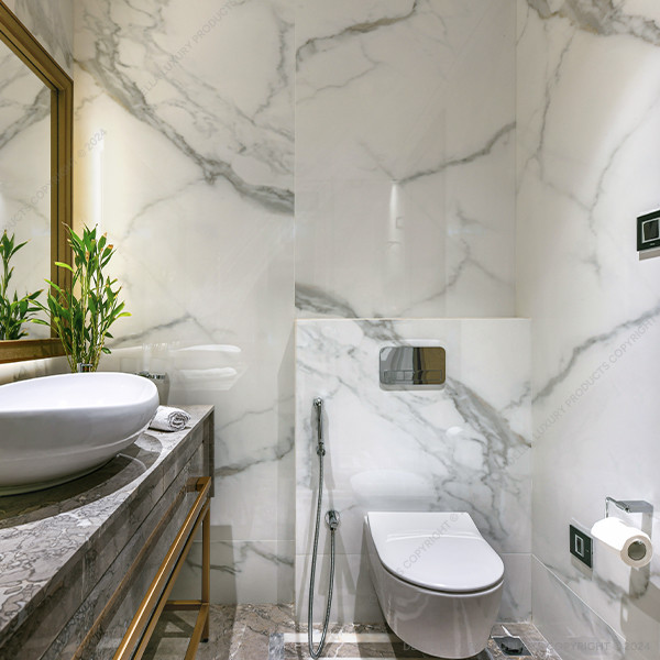 Della Tiles Marble Look Large Format Mist Grey Collection