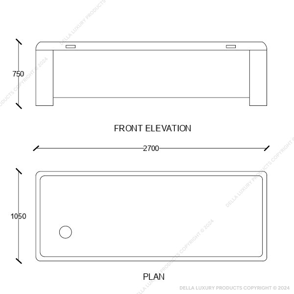 Della office furniture luxury senior management bahram collection cabin desk drawing xl
