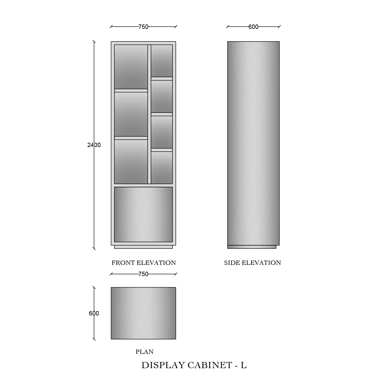 Abeesh Display Cabinet