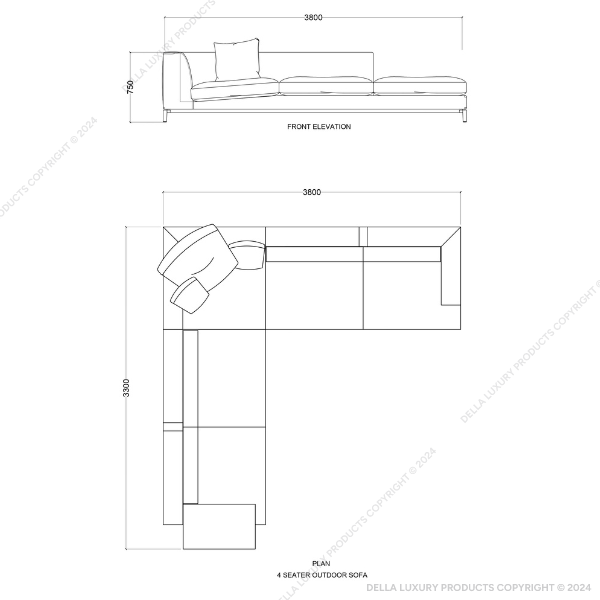 Della Outdoor Furniture Luxury Outdoor Sets Ischia Thumbnail