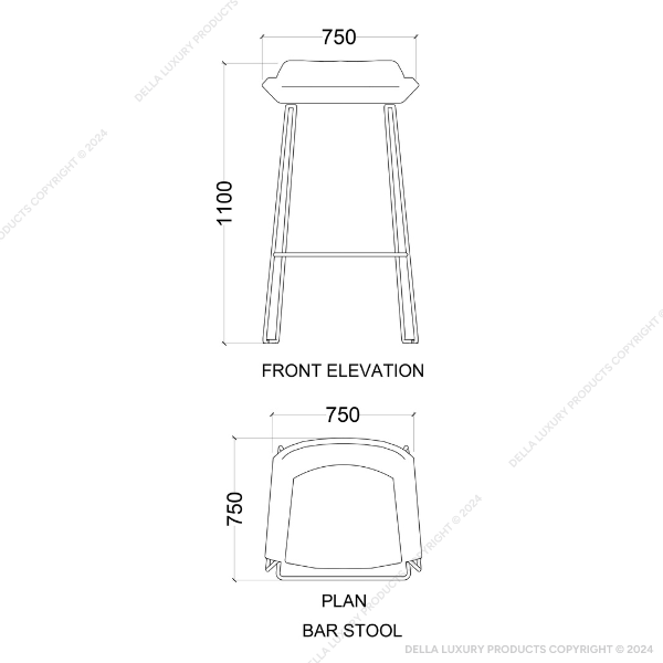 Della Outdoor Furniture Luxury Outdoor Sets Bar Stool Havelock Thumbnail