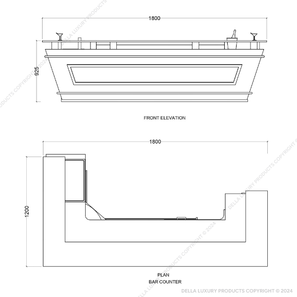 Della Outdoor Furniture Luxury Outdoor Sets Bar Counter Havelock Thumbnail