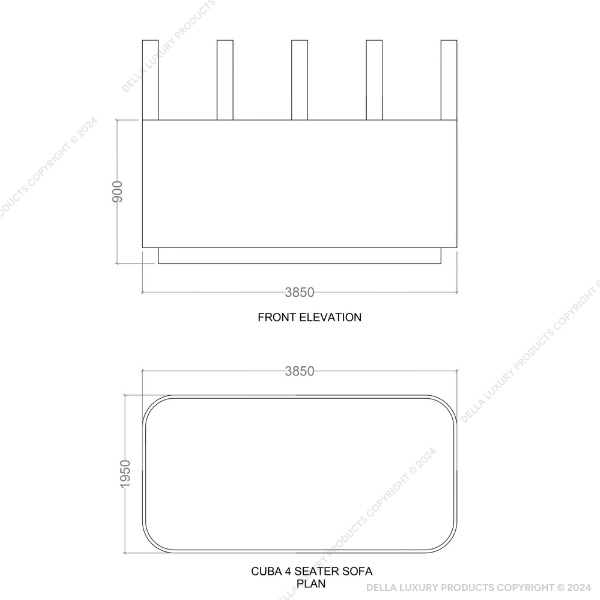 Della Outdoor Sets Luxury Outdoor Cuba Collection thumbnail