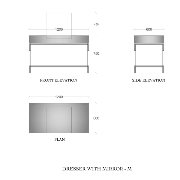 Abeesh Dresser With Mirror