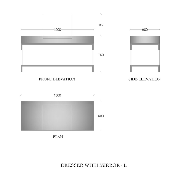 Abeesh Dresser With Mirror