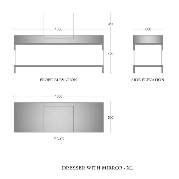 Abeesh Dresser With Mirror