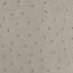 Grey Ostrich Skin Faux Leather