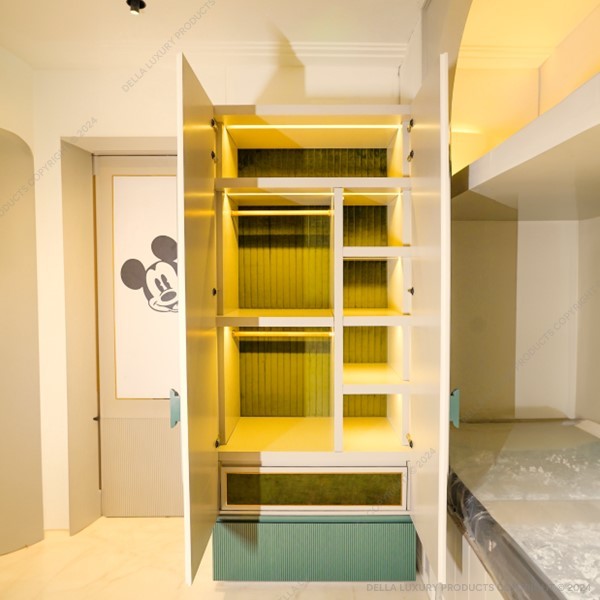 Della Home Furniture Luxury Kids Room Antares Collection Kids Wardrobe Product Image HOME-WP-524857