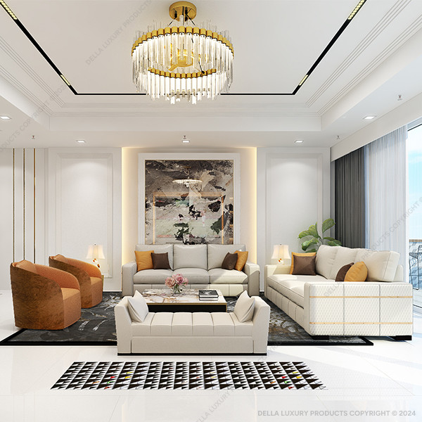 Della luxury home furniture sofa and chair meerab collection sofa product image